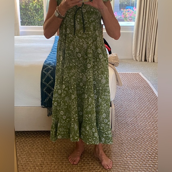 Tuckernuck Olive Green Floral Maxi Dress - Picture 4 of 5